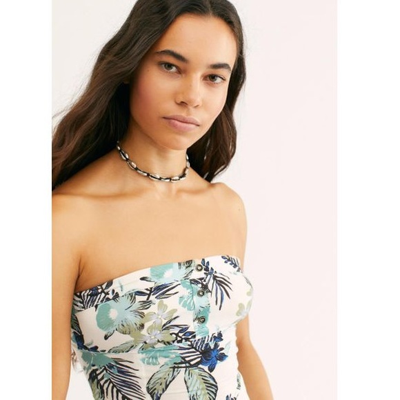 HP⭐️FP WE THE FREE Tropicali Tube Top NWT M Ivory - Picture 3 of 7